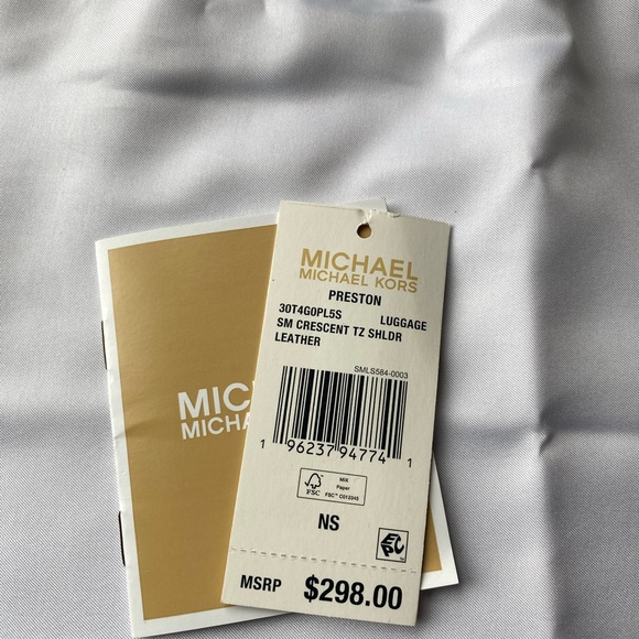 Michael Kors Brown Leather Hobo Bag with Relaxed Shape - Picture 7 of 8